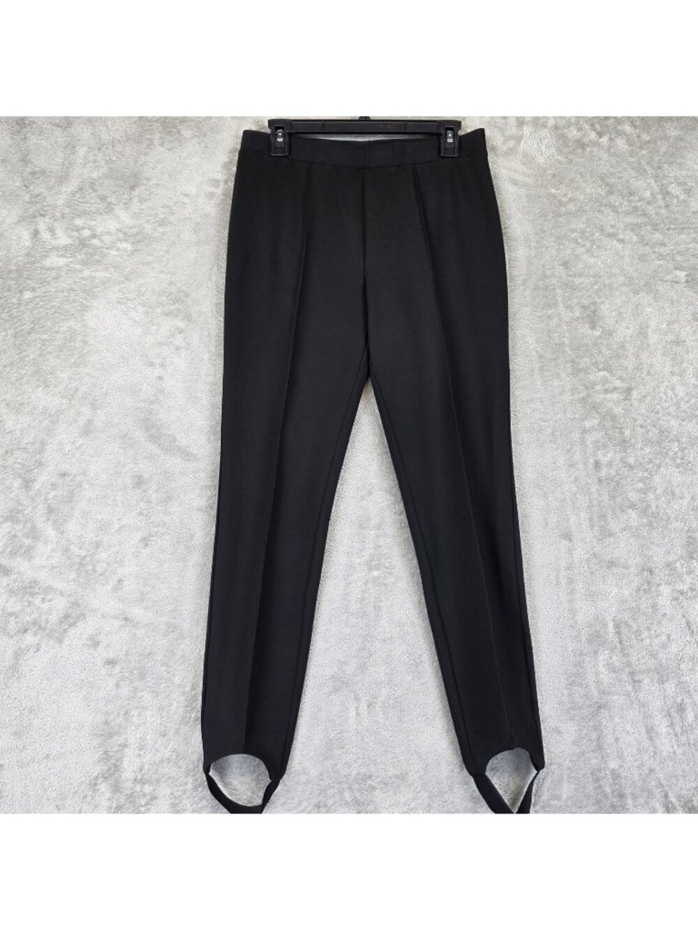 Insight Dress Pants Womens 10 Black Ponte Slim Stretch Stirrup Strap Work Office
